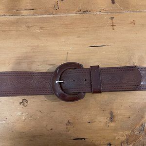Vintage Esprit Wide Leather Belt Sz M